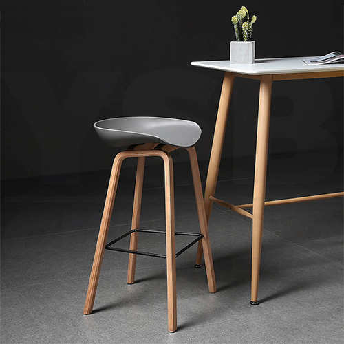 เก้าอี้ เก้าอี้บาร์ เก้าอี้ทรงสูง เก้าอี้เคาน์เตอร์บาร์ เก้าอี้ขาเหล็กหุ้มลายไม้ เฟอร์นิเจอร์แต่งบ้าน รุ่นF1C023 - F1C029