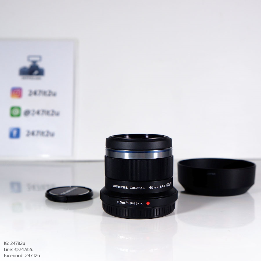 ขายเลนส์ Olympus 45mm f1.8 สีดำ