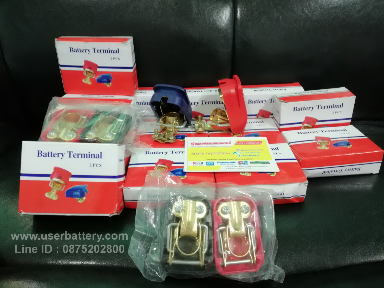 ขั้วแบตเตอรี่สวมไว QUICK POWER น้ำเงิน-แดง