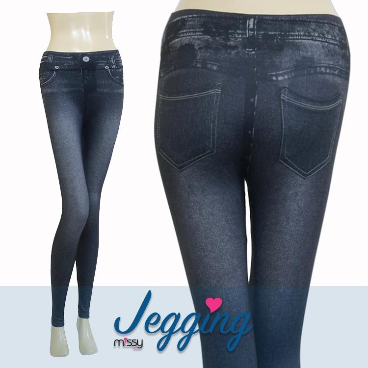 กางเกง ยีนส์สีดำ เลคกิ้งยีนส์ Jegging