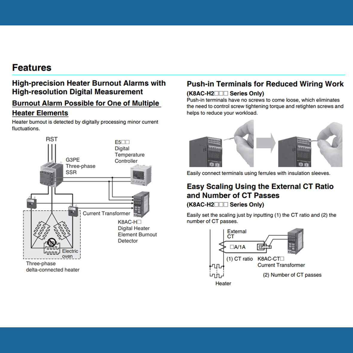 Omron Digital Heater K8AC-H22PC-FLK AC100-240V