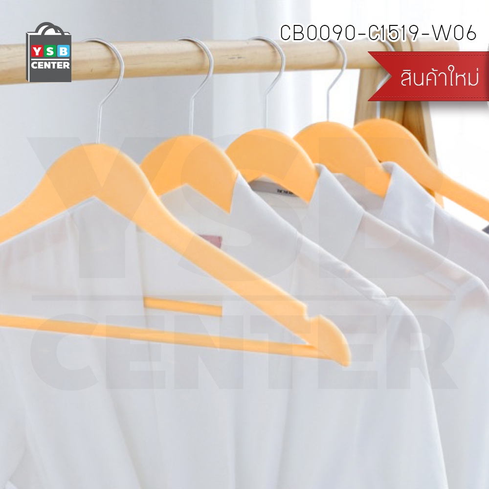 CASSA ไม้แขวนเสื้อ ไม้แขวนเสื้อรักษาทรง ไม้แขวนชุดสูท ไม้แขวนอเนกประสงค์ (แพ็ค 6 ชิ้น)