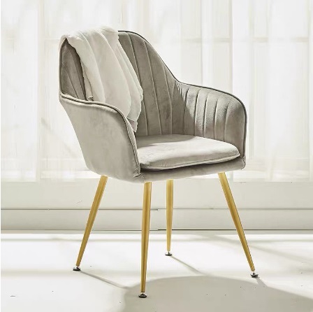 เก้าอี้ เก้าอี้กำมะหยี่ นั่งสบายรับน้ำหนักได้ดี สวยหรูดูดี เฟอร์นิเจอร์แต่งบ้าน