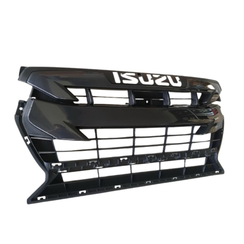 หน้ากระจัง ISUZU D-MAX(ดีแม็ก) รุ่น S spark ตัวเตี้ย สีดำเงา ครบชุด ไม่มีโลโก้ โฉมปี2020-2021(รหัส:DMAX20 2WD ดำ)