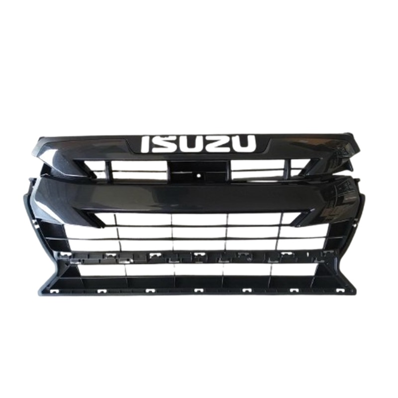 หน้ากระจัง ISUZU D-MAX(ดีแม็ก) รุ่น S spark ตัวเตี้ย สีดำเงา ครบชุด ไม่มีโลโก้ โฉมปี2020-2021(รหัส:DMAX20 2WD ดำ)