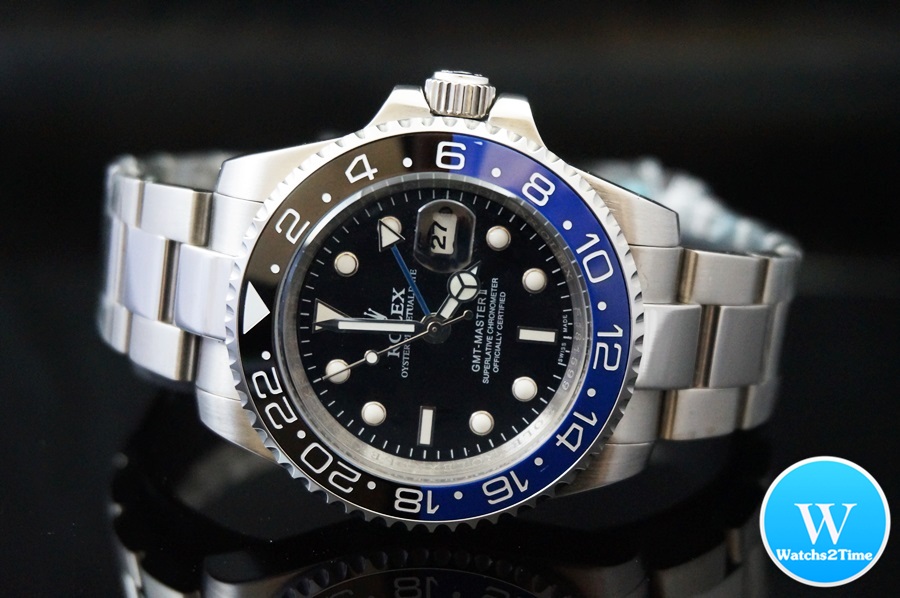 นาฬิกา Rolex GMT Master II Ceramic Automatic Stainless Steel ขอบเซรามิกนำ้เงินดำ