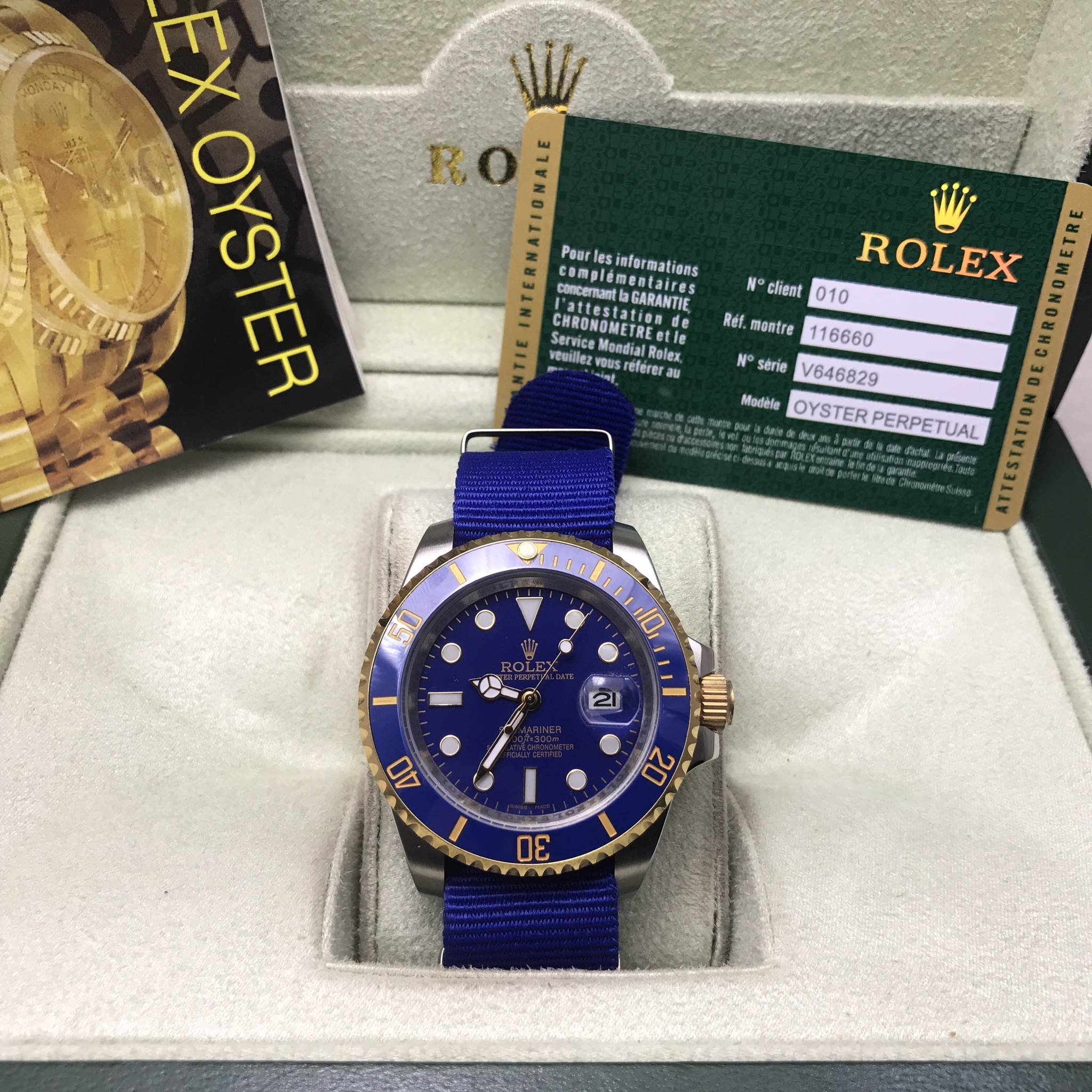 นาฬิกา Rolex Submariner Date 2K สายผ้านาโต
