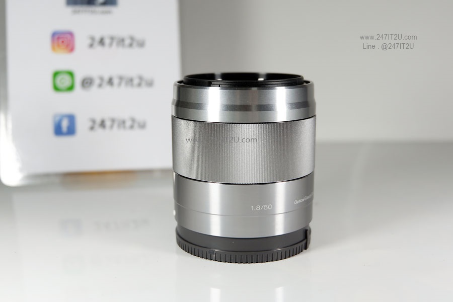 เลนส์ Sony E 50mm F1.8 สี silver สภาพสวย