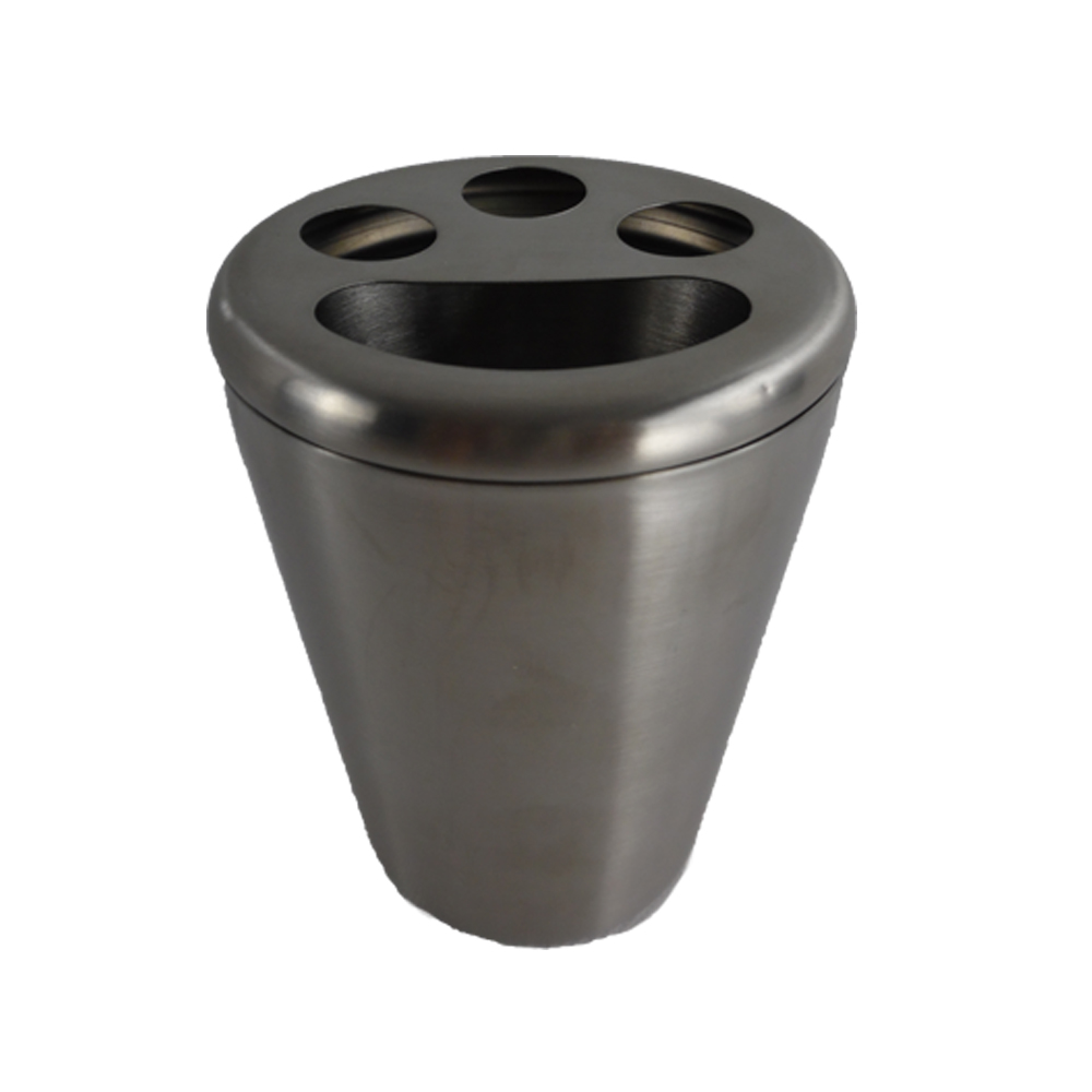 CASSA ที่ใส่แปรงสีฟัน ยาสีฟัน แสตนเลส 304 ทรงกลม รุ่น142-SUS304-SH203