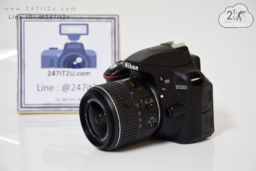 กล้อง Nikon D3300 + เลนส์ 18-55 mm f3.5-5.6 GII