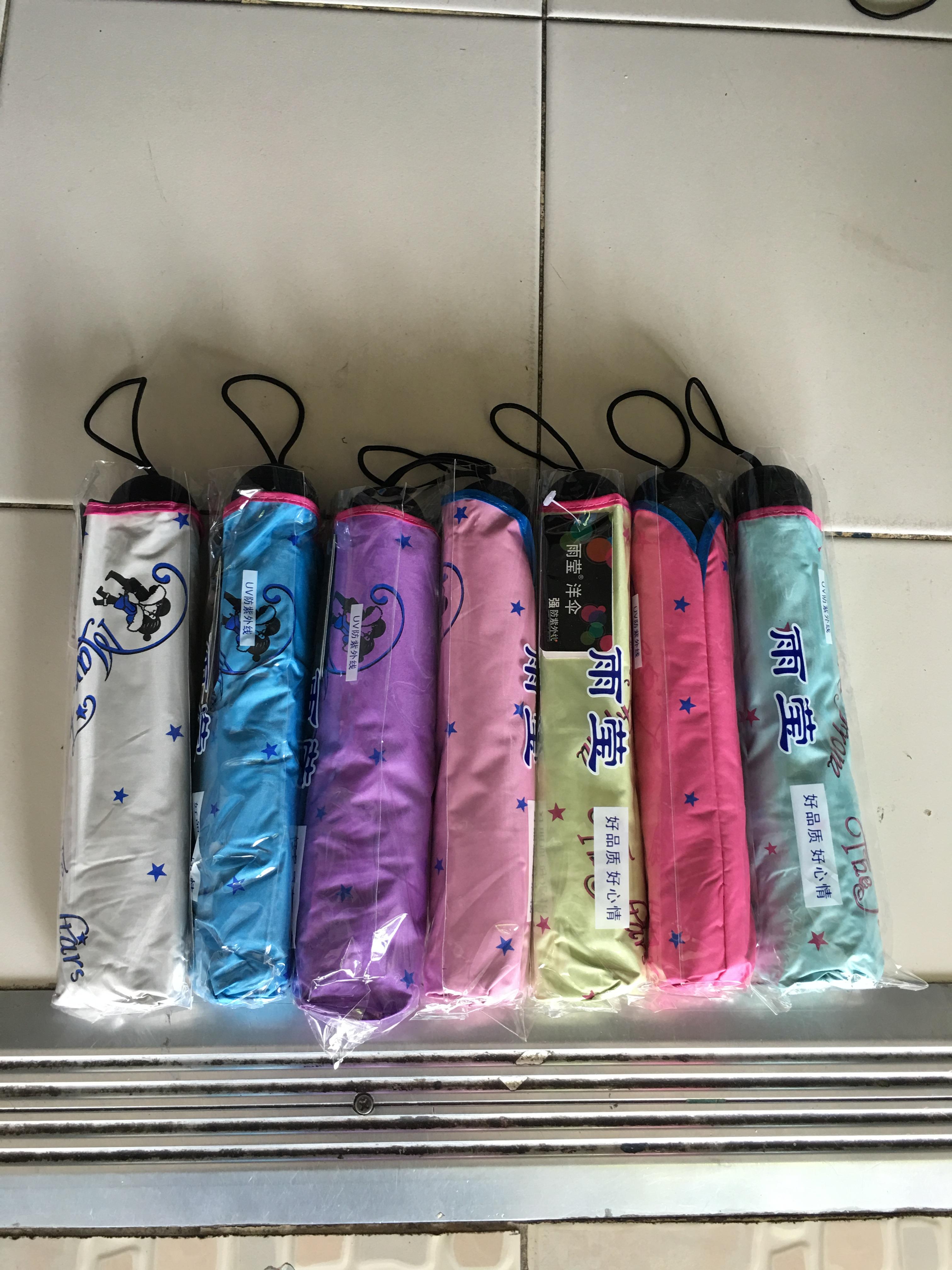 ร่มโค้งแฟชั่นยูวีสีดำ รหัส695