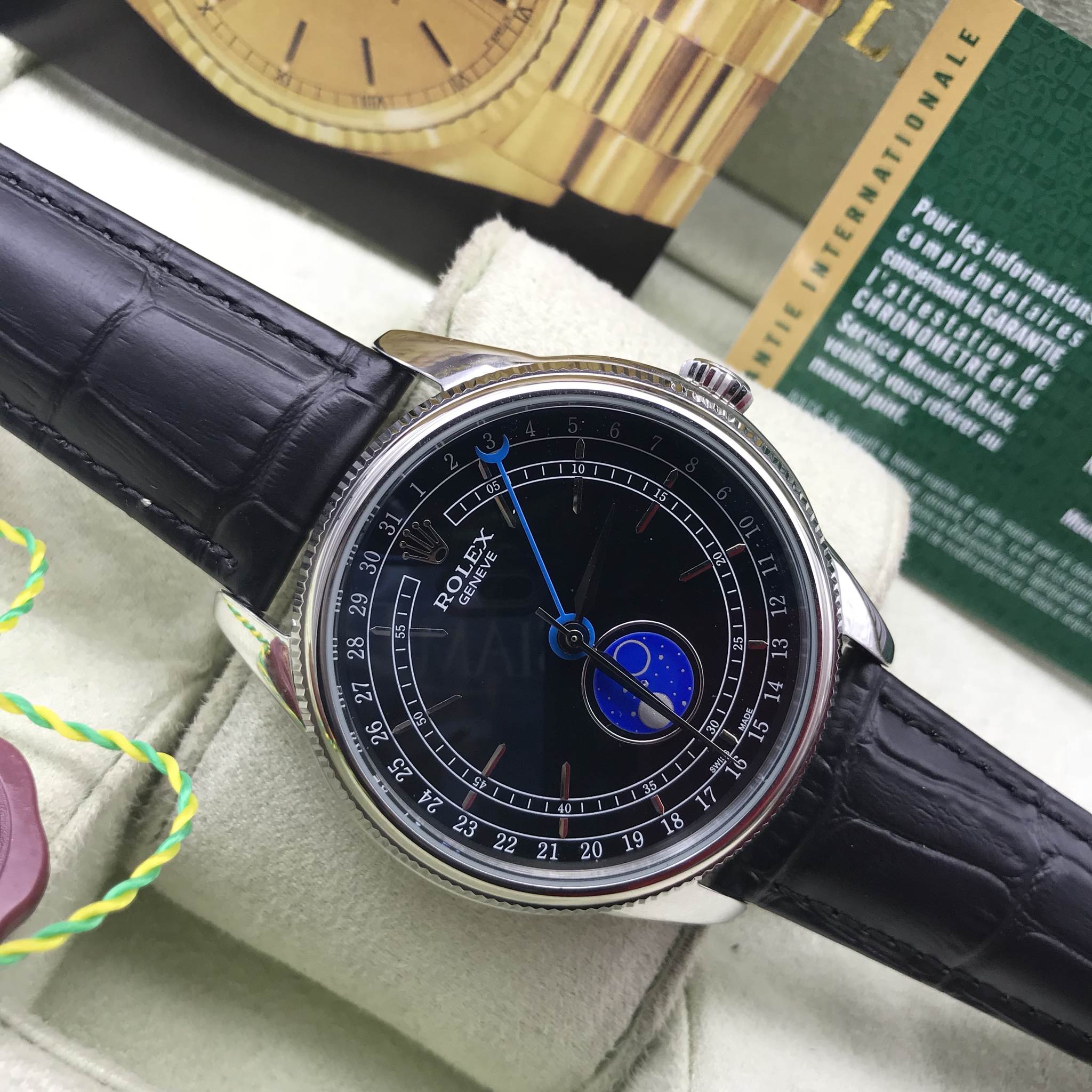 นาฬิกา Rolex Cellini Moonphase 2017 Rose - Gole 39MM.