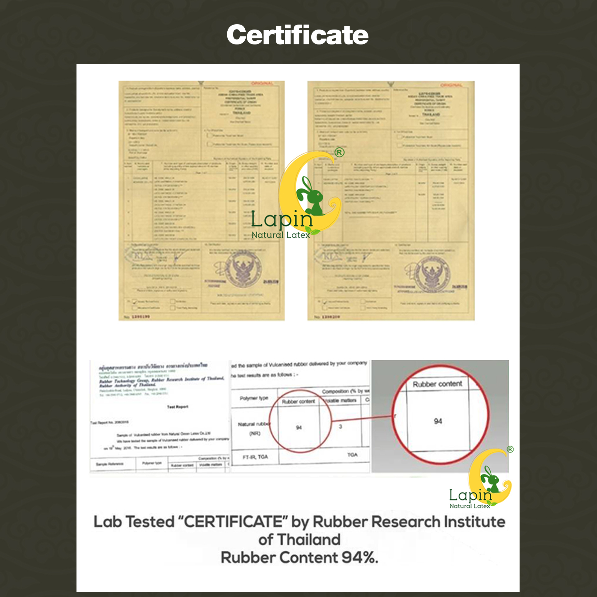 Latex Baby Pillow หมอนยางพาราทารกน้อย แบบเรียบ (ลายหมี)