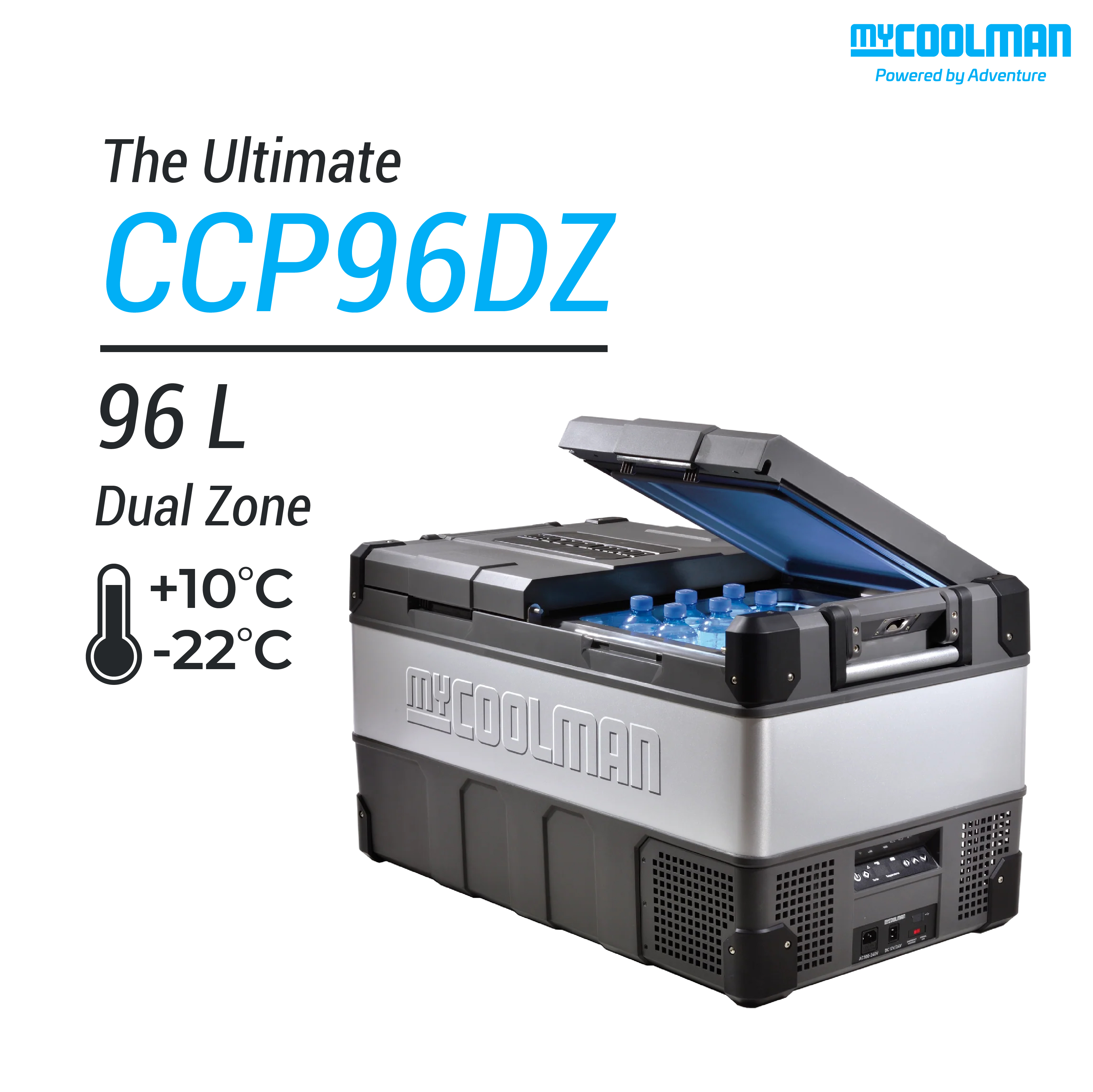 myCOOLMAN CCP96DZ The Ultimate, 96 L - Dual Zone (ตู้เย็นแช่แข็งพกพา)