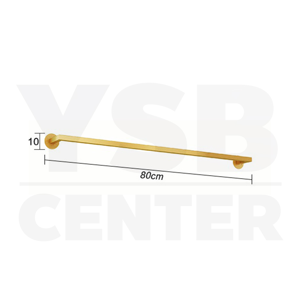 ราวแขวนผ้า ราวแขวนติดผนัง ราวแขวนสีทองติดผนัง บาร์เดี่ยว