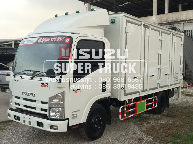 ISUZU NMR แบบตู้อลูมิเนียม (ช่วงต่อยาว 4.3เมตร)