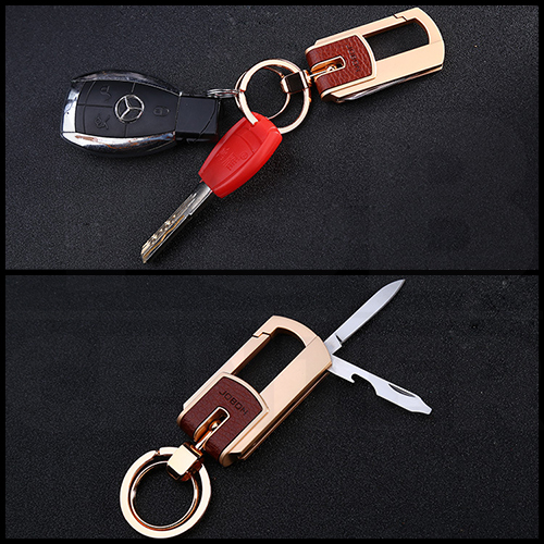 JOBON พวงกุญแจ เกรดพรีเมี่ยม แบบ 2 in 1 หนาพิเศษ ดีไซน์สวยงาม