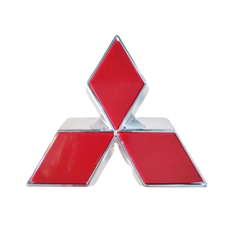 โลโก้หน้ากระจัง MITSUBISHI CYCLONE(ไซโคลน) ทุกรุ่น สีแดง ปี1989-1994