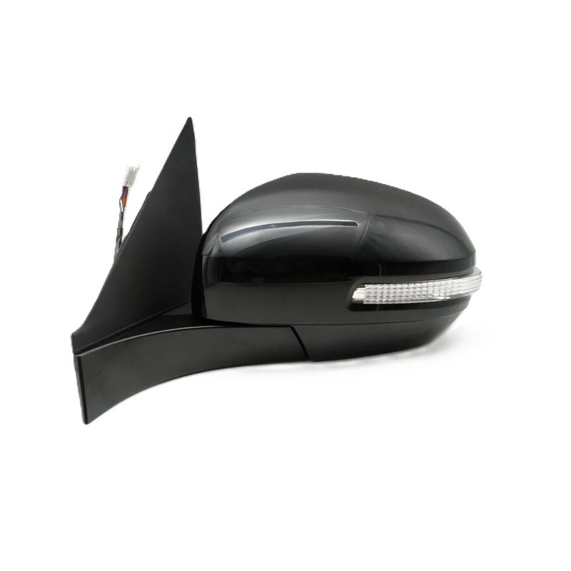 กระจกมองข้าง SUZUKI SWIFT(สวีฟ) รุ่นปรับ+พับไฟฟ้า มีไฟเลี้ยว 7สาย โฉมปี2012-2017 (สีดำ,งานไม่ทำสี) -ราคาต่อข้าง-