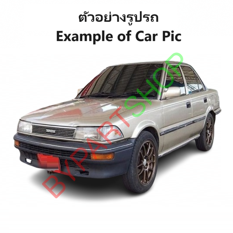 กระจกมองข้าง TOYOTA COROLLA(โคโรล่า) EE90/AE90/AE92 โฉมโดเรม่อน รุ่นปรับมือ สีดำ(งานไม่ทำสี) -ราคาต่อข้าง-