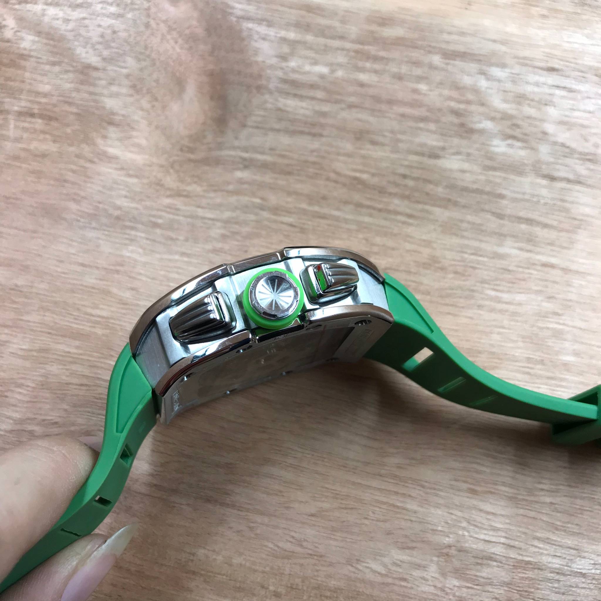 นาฬิกา Richard Mille RM011-FM Silver green - งาน Mirror Swiss