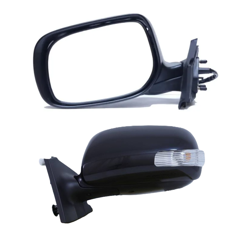กระจกมองข้าง TOYOTA YARIS(ยาริส) MC ปรับไฟฟ้า มีไฟเลี้ยว 7สาย ปี2009-2012 (ฝาดำ ไม่ทำสี) -ราคาต่อข้าง-