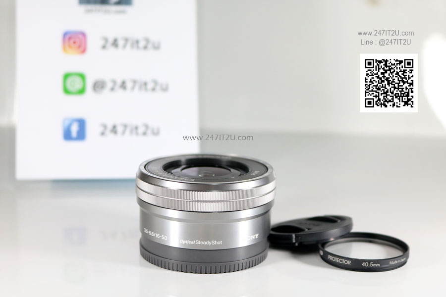เลนส์ Sony E PZ 16-50mm f/3.5-5.6 OSS สี silver