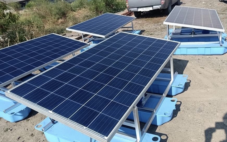 กังหันตีน้ำ ระบบโซล่าเซลล์(4 ใบพัด)