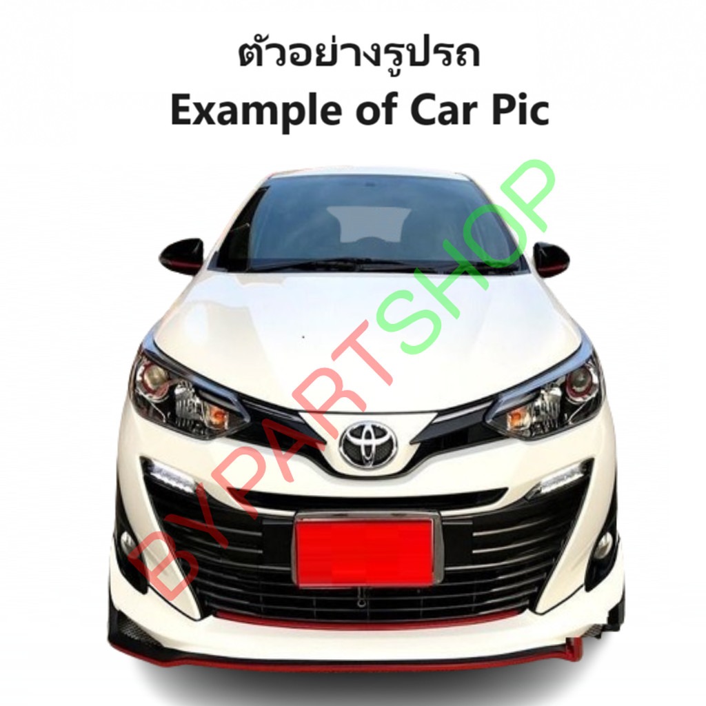 กระจกมองข้าง TOYOTA YARIS(ยาริส) Gen3/YARIS ATIV(เอทีฟ) ปรับไฟฟ้า 7สาย มีไฟเลี้ยว ฝาหลังดำ(ยังไม่ทำสี) ปี2013-2022 -ราคาต่อข้าง-