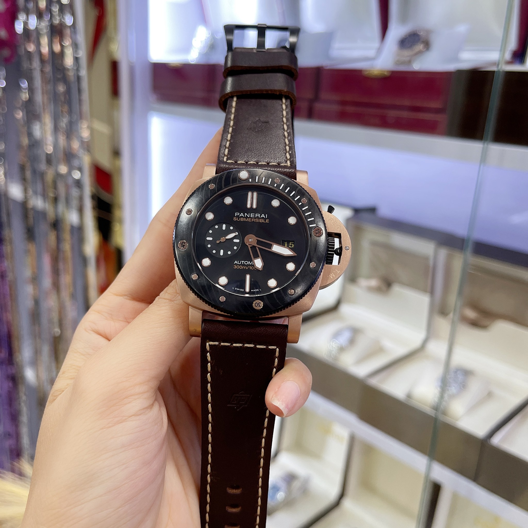 นาฬิกา Panerai Submersible Men Date Automatic PAM00974