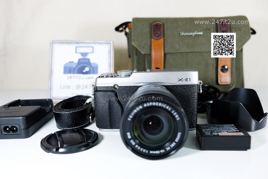 Fujifilm X-E1 พร้อมเลนส์ 16-50mm f3.5-5.6 สี silver