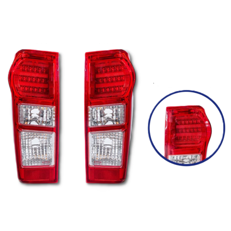 ไฟท้าย ISUZU D-MAX ALL NEW(ดีแม็ก ออนิว) LED 3ขีด ยูโร3 ปี2012-2018 (งานO.E.M ตราเพชร) -ราคาต่อดวง-
