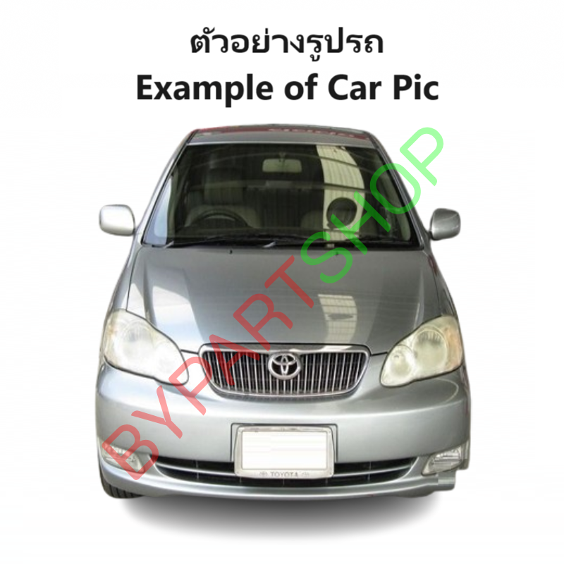 กระจกมองข้าง TOYOTA ALTIS(อัลติส) โฉมหน้าหมู รุ่นปรับ+พับไฟฟ้า 5สาย ปี2001-2007 (ฝาครอบดำ, งานไม่ทำสี) -ราคาต่อข้าง-