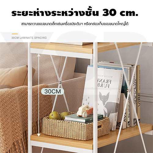 ชั้นวาง ชั้นวางของพร้อมล้อ ชั้นวางของห้องนั่งเล่น ชั้นวาง มินิมอล เฟอร์นิเจอร์แต่งบ้าน