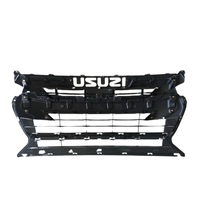 หน้ากระจัง ISUZU D-MAX(ดีแม็ก) รุ่น S spark ตัวเตี้ย สีดำเงา ครบชุด ไม่มีโลโก้ โฉมปี2020-2021(รหัส:DMAX20 2WD ดำ)