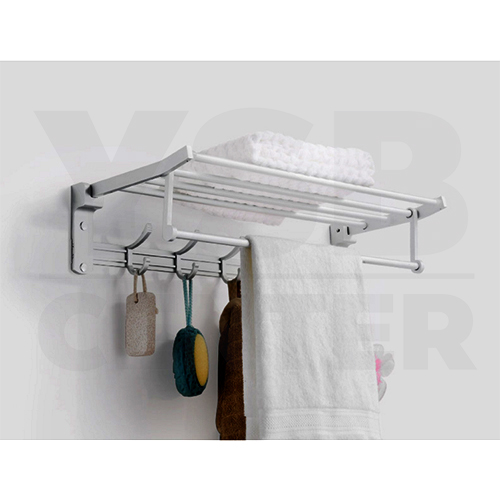 CASSA ราวแขวนผ้า วางผ้า และที่แขวนของใช้ในห้องน้ำ อลูมีเนียม ติดผนัง รุ่น C1L045-ALM-8018