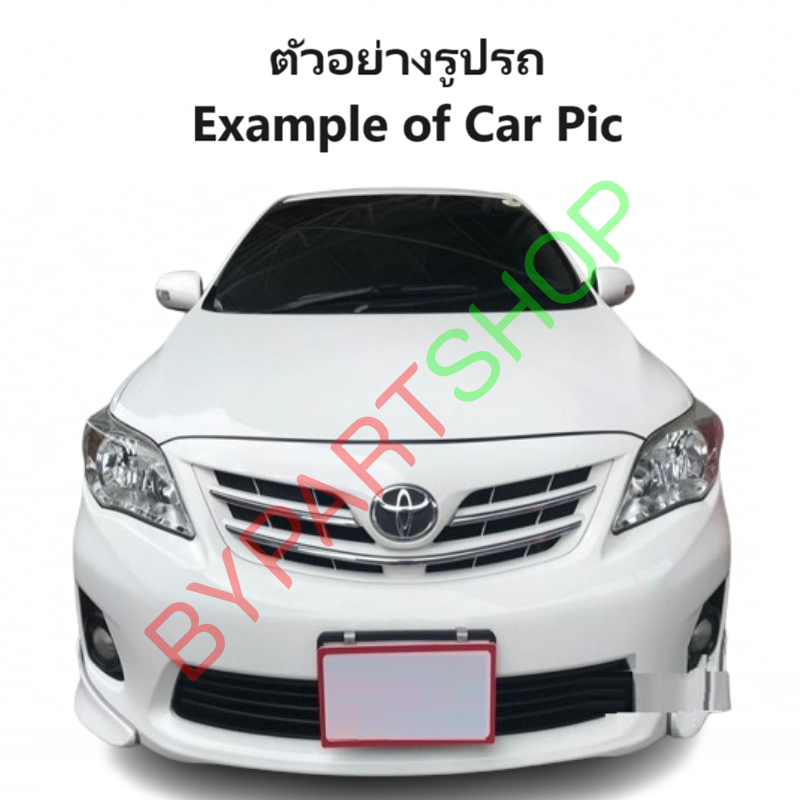 กระจกมองข้าง TOYOTA ALTIS(อัลติส) รุ่นปรับ+พับไฟฟ้า มีไฟเลี้ยว 7สาย โฉมปี2008-2013 (ฝาหลังดำ, งานไม่ทำสี) -ราคาต่อข้าง-