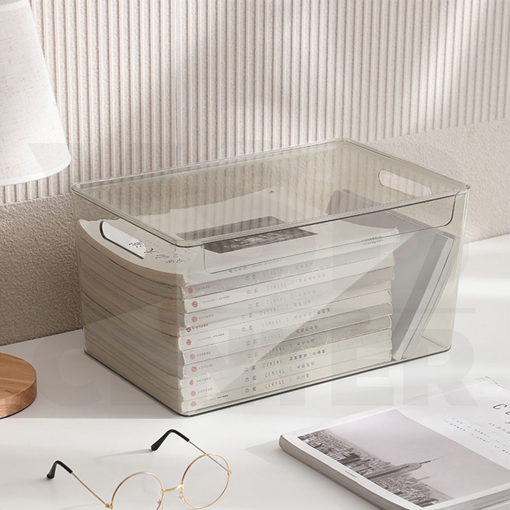 กล่องใส่ของ กล่องเก็บของ กล่องพลาสติก พร้อมฝาปิด (แพค2)