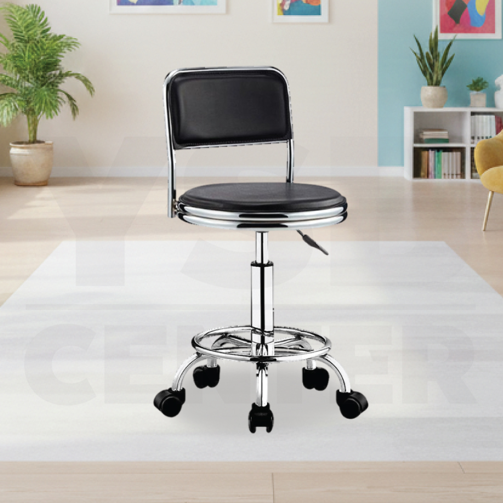 เก้าอี้ ร้านเสริมสวย สตูลบาร์ สำนักงาน หมุนได้ 360 องศา ปรับขึ้นลงได้ มีล้อ YL0514 - YL0516