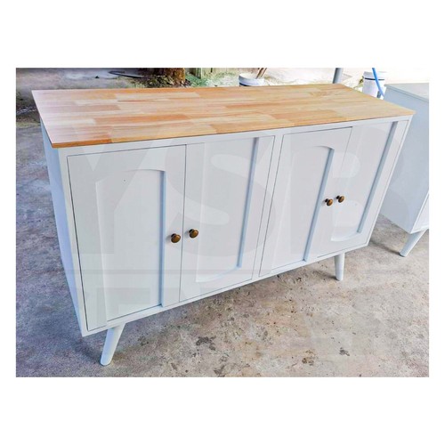 ชั้นวางของ ตู้ใส่ของ ชั้นวางสไตล์มินิมอล (ไม่ต้องประกอบ) 4 ประตูจุของได้เยอะ