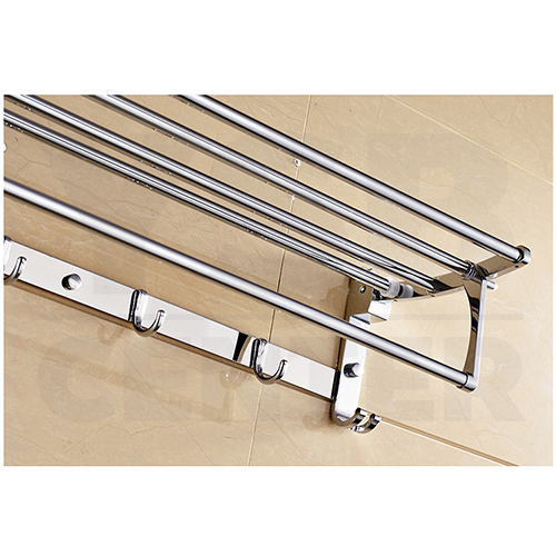 CASSA ราวแขวนผ้า วางผ้า และที่แขวนของใช้ในห้องน้ำสแตนเลสแบบติดผนัง รุ่นC1L044-SUS304-8118