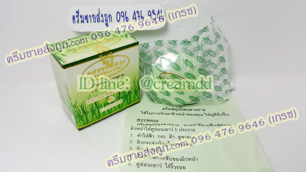 ครีมเหมยหยง สาหร่าย ตลับเขียวเดี่ยว ของแท้ ขายถูก ครีมหน้าขาวยอดนิยม ขายดีที่สุด เหมยหยงมีอย.