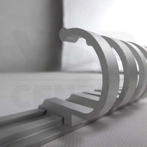 ราวตะขอแขวนอเนกประสงค์ อลูมีเนียม 4 ตะขอ แบบเลื่อนได้ รุ่น C1M078-ALM-8053-04