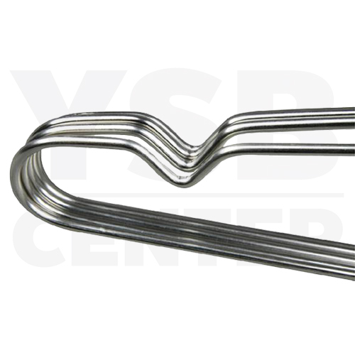 ไม้แขวนเสื้อสแตนเลส 42x17 cm. x 3.2 mm. (แพ็คละ 12 อัน) รุ่น CB0020-H-42032-12