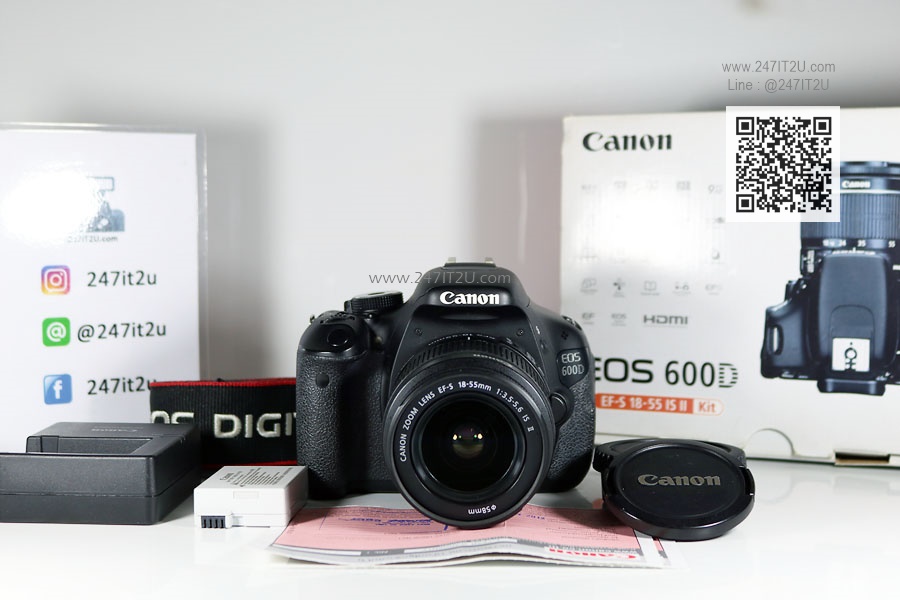 กล้อง Canon 600D +เลนส์ 18-55mm is II