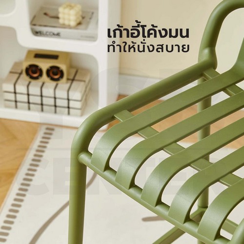 เก้าอี้บาร์ วัสดุ PP สามารถใช้งานได้ 2 แบบ ทรงสูง และ ทรงเตี้้ย F1C073 - F1C078