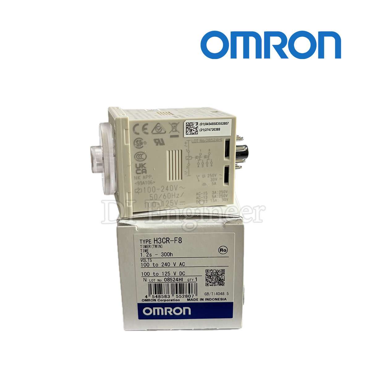 OMRON H3CR-F8 100-240VAC/100-125VDC