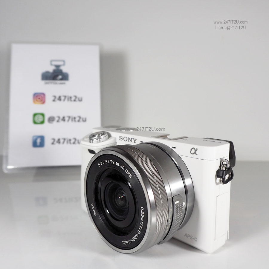 Sony A6000+เลนส์ 16-50mm F3.5-5.6 OSS สีขาว