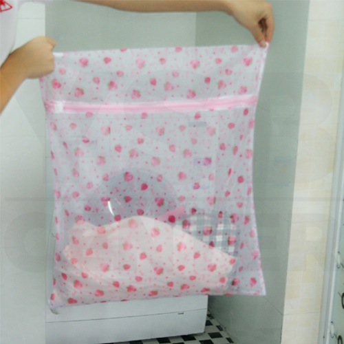 Set 2 ชิ้น ถุงซักผ้า ถุงซักถนอมผ้า ถุงตาข่ายซักผ้า ถุงซักชุดชั้นใน พิมพ์ลาย คละไซส์ รุ่น B703-2PC