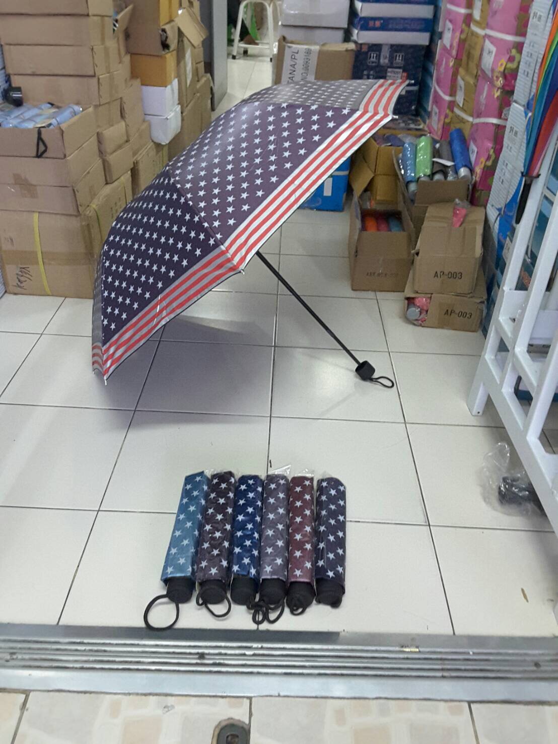 ร่มโค้งแฟชั่นยูวีดำ รหัส3458